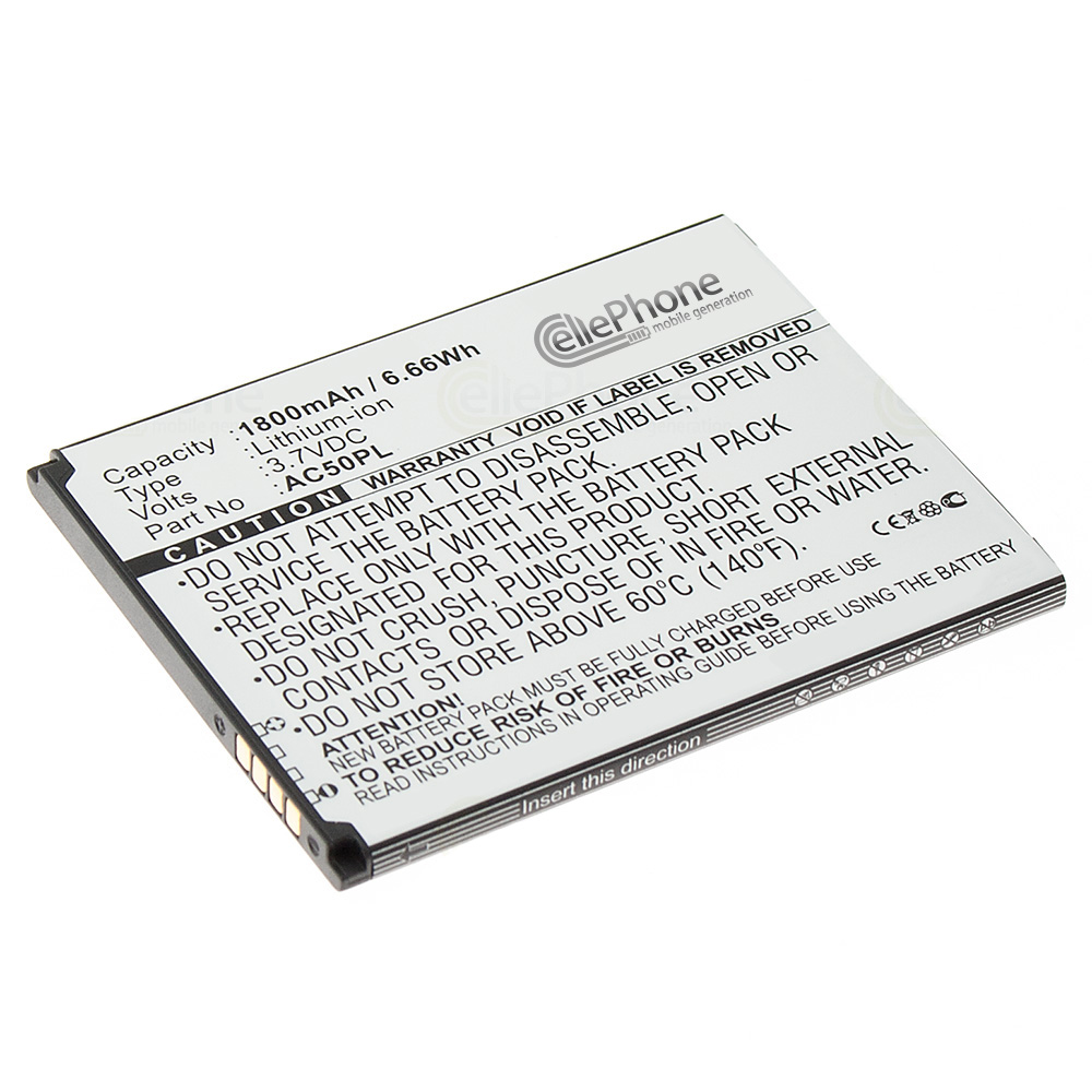 [4892] Battery Li-Ion for Archos 50 Platinum - Highscreen B2000 Prime (replaced AC50PL)