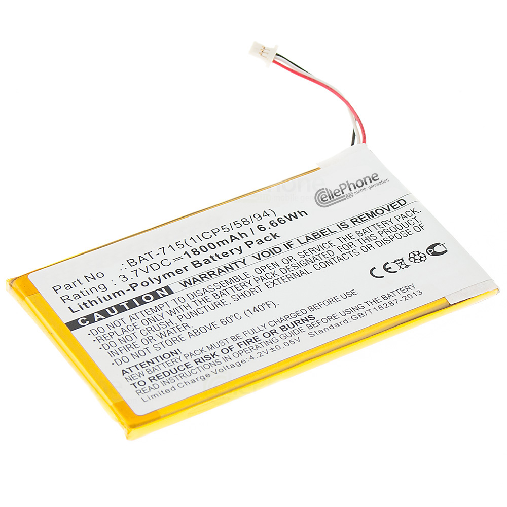 [4896] Battery Li-Polymer for Acer Tab B1 / Iconia B1-A71 (replaced BAT-715)