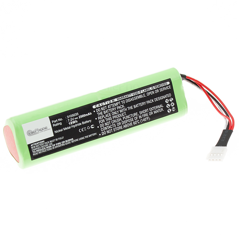 Akku Ni-MH für Fluke Ti-9 Ti-R1 Ti-10 Ti-20 Ti-25 Ti20-RBP (ersetzt 3105035) - 2500mAh / 7,2V