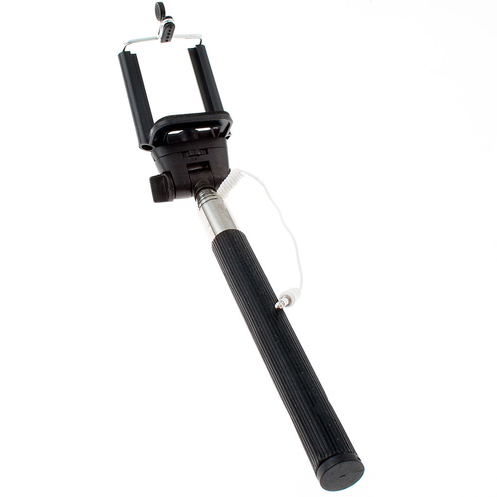 [4928] Selfie Stick - Monopod ausziehbar mit Auslöseknopf für Smartphones / Tablets & Kameras