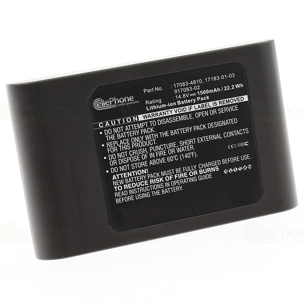 Battery Li-Ion for Dyson DC30 DC35 (replaced 17083-4810) - 1500mAh / 14,8V