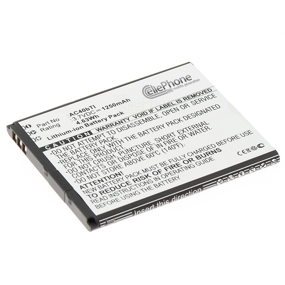 [5001] Batterie Li-Ion pour Archos 40b Titanium / Surround (remplace AC40bTI)