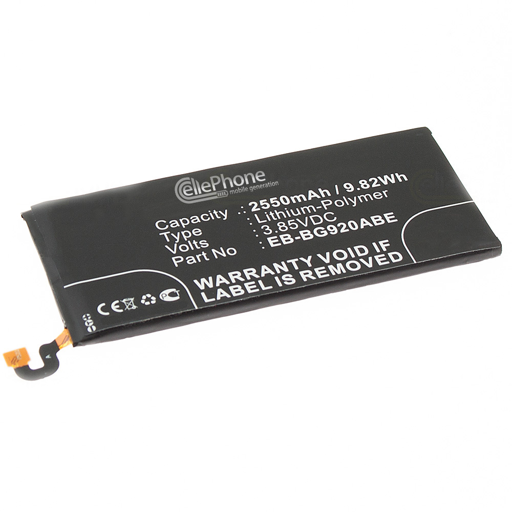 batteria Li-Ion per Samsung Galaxy S6 (SM-G920) (sostituisce EB-BG920ABE)