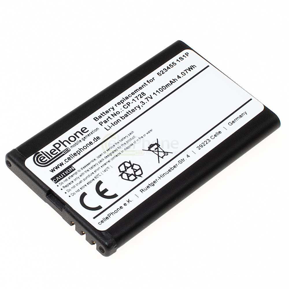 Akku Li-Ion für Bea-Fon S200 / S210 (ersetzt 523455 1S1P)