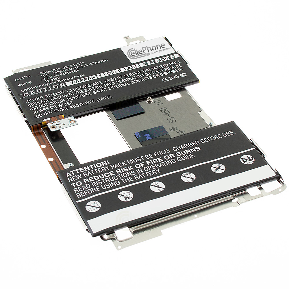 [5086] Akku Li-Polymer für Blackberry Playbook (ersetzt SQU-1001) - 5400mAh