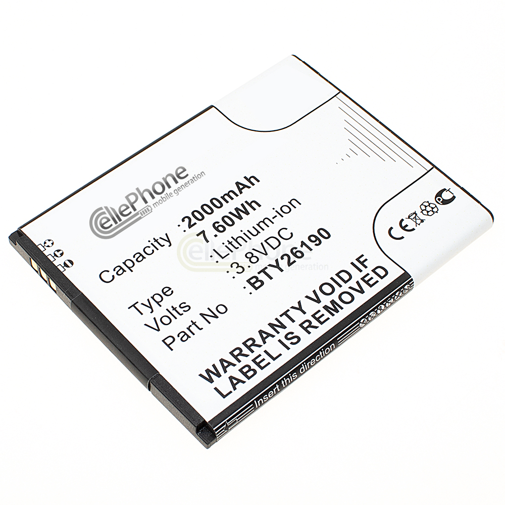 [5099] batteria Li-Ion per Elson Mobistel Cynus T8 / F6 (sostituisce BTY26190)