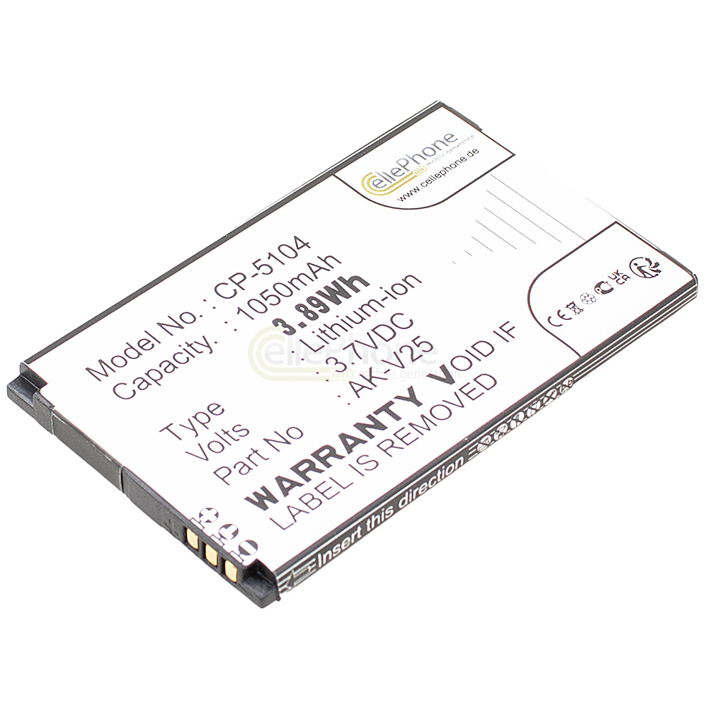 [5104] Battery Li-Ion for Emporia Euphoria V50 V50_001 - Pure V25 - Active Seniors - Pure Euphoria (replaced AK-V25)