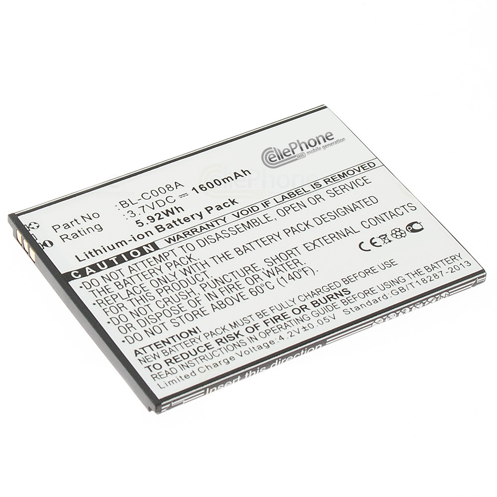 [5111] Batterie Li-Ion pour Gionee E3 E3T (remplace BL-C008A)