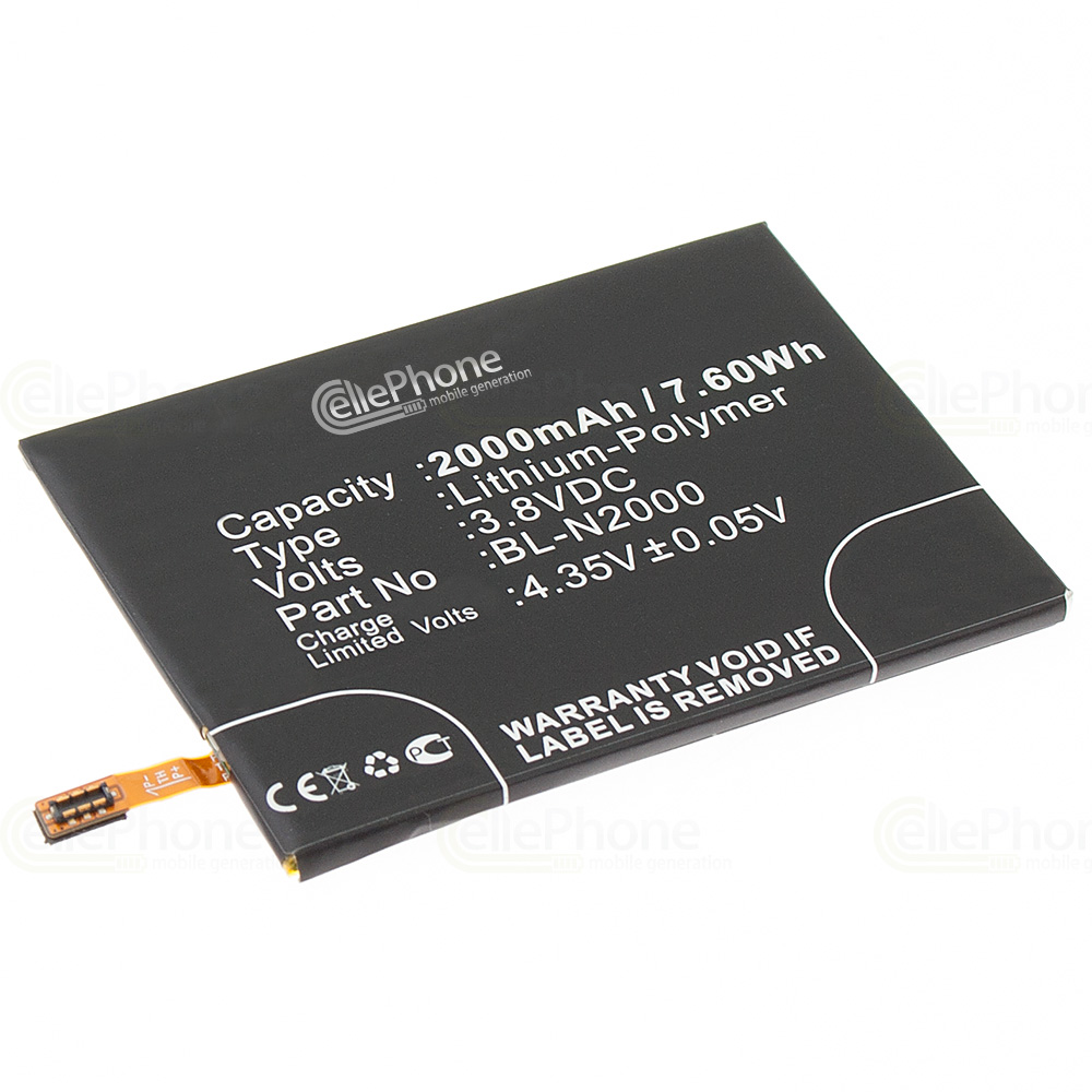 [5114] batteria Li-Polymer per Gionee ELife E5 (sostituisce BL-N2000)