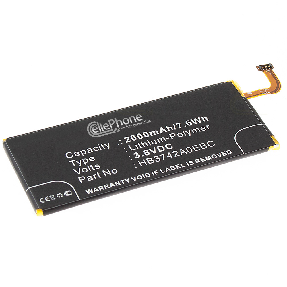 Akku Li-Polymer für Huawei Ascend G6 G7 G610 G620 G630 P6 P7 mini (ersetzt HB3742A0EBC)