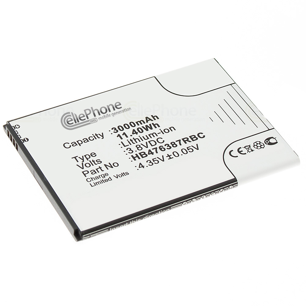 Akku Li-Ion für Huawei Ascend G750 / Honor 3X (ersetzt HB476387RBC)