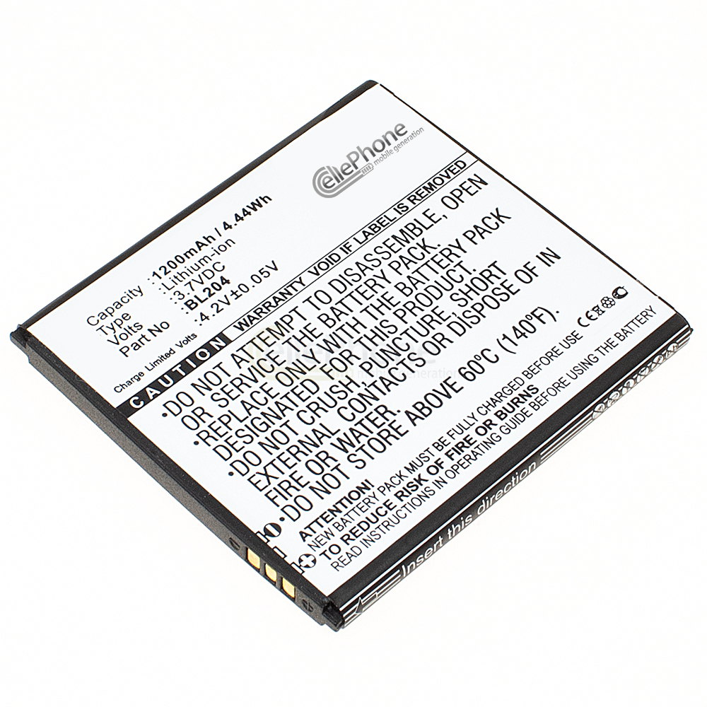 [5191] Akku Li-Ion für Lenovo A586 A630T A670T A765e S696 (ersetzt BL204)