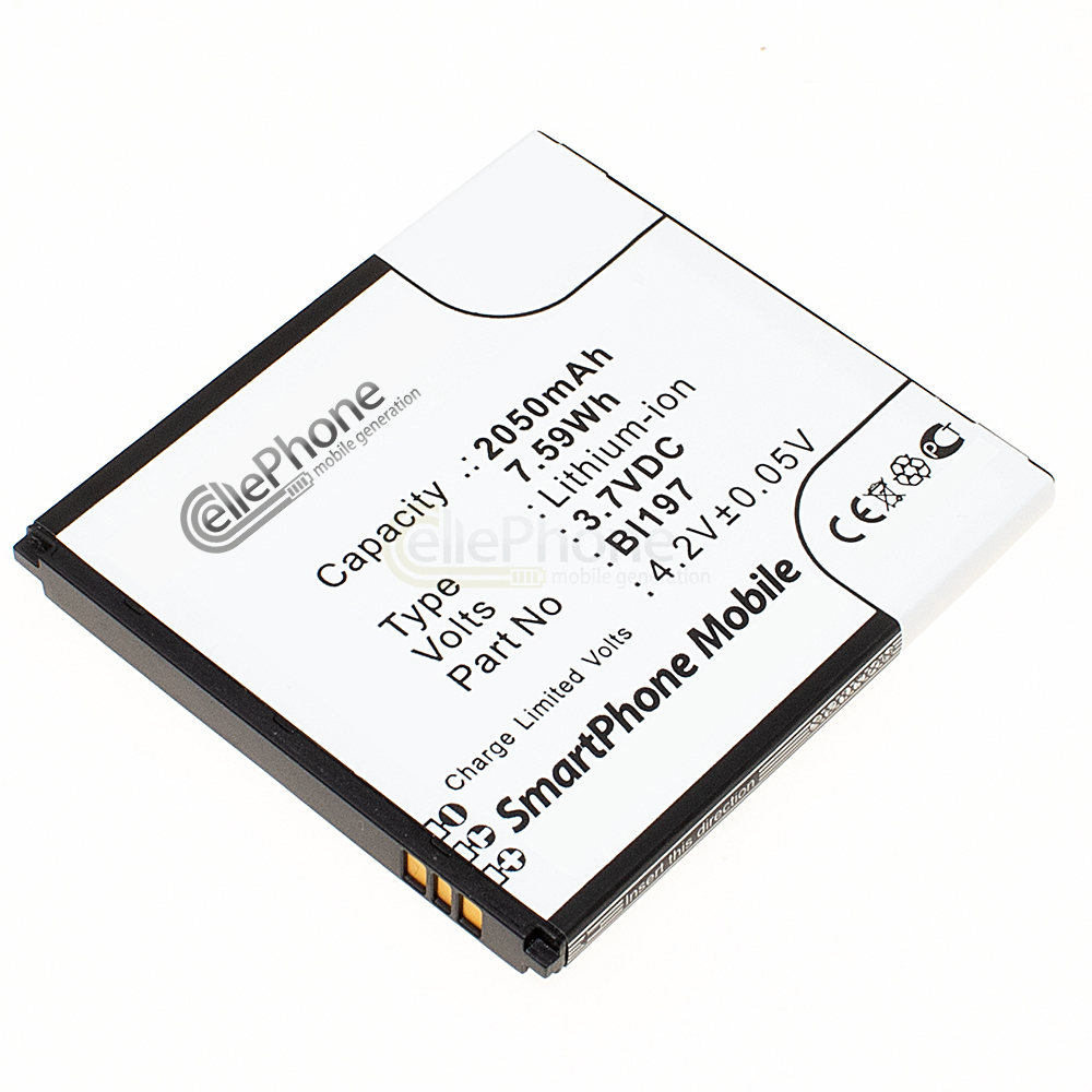 [5203] Accu Li-Ion voor Lenovo A798T A800 A820T S720 S720i S750 S868T S870E S889T S899T (vervangt BL197)