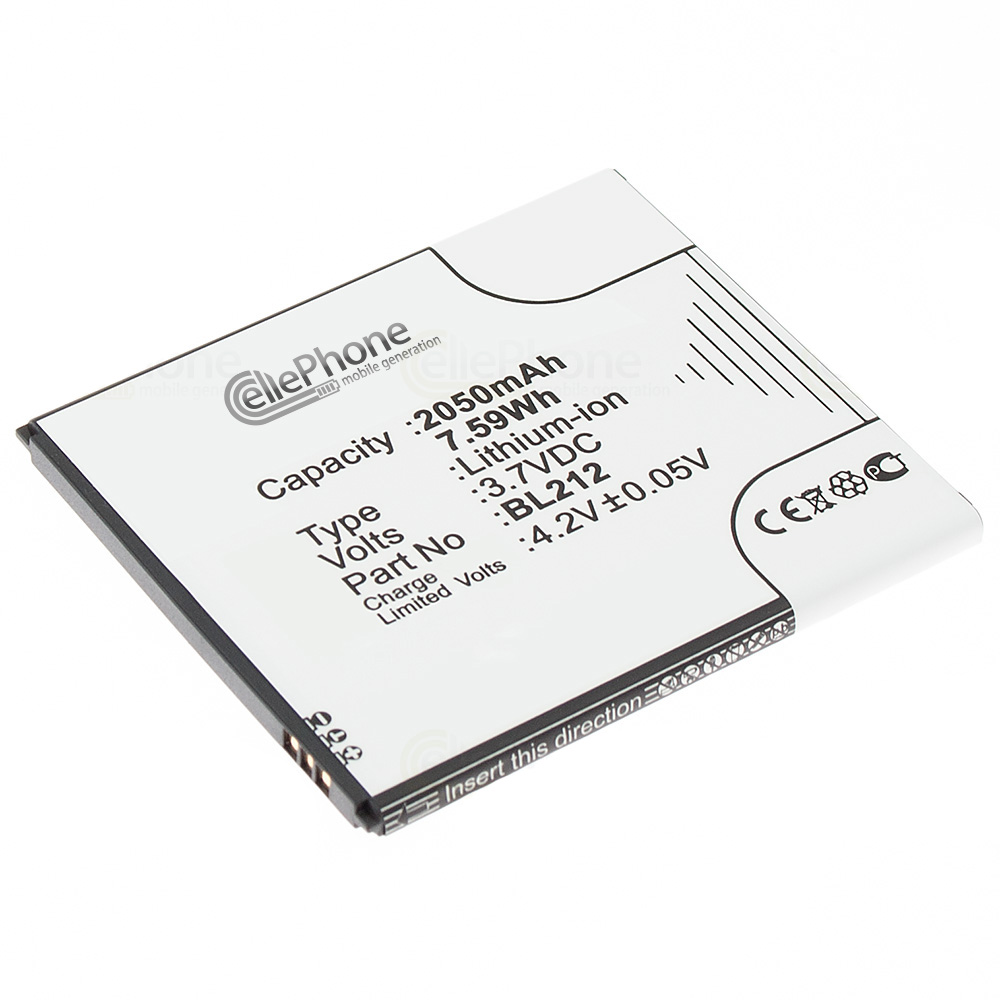 Battery Li-Ion for Lenovo A620T A628T A708T S898T S898TS (replaced BL212)