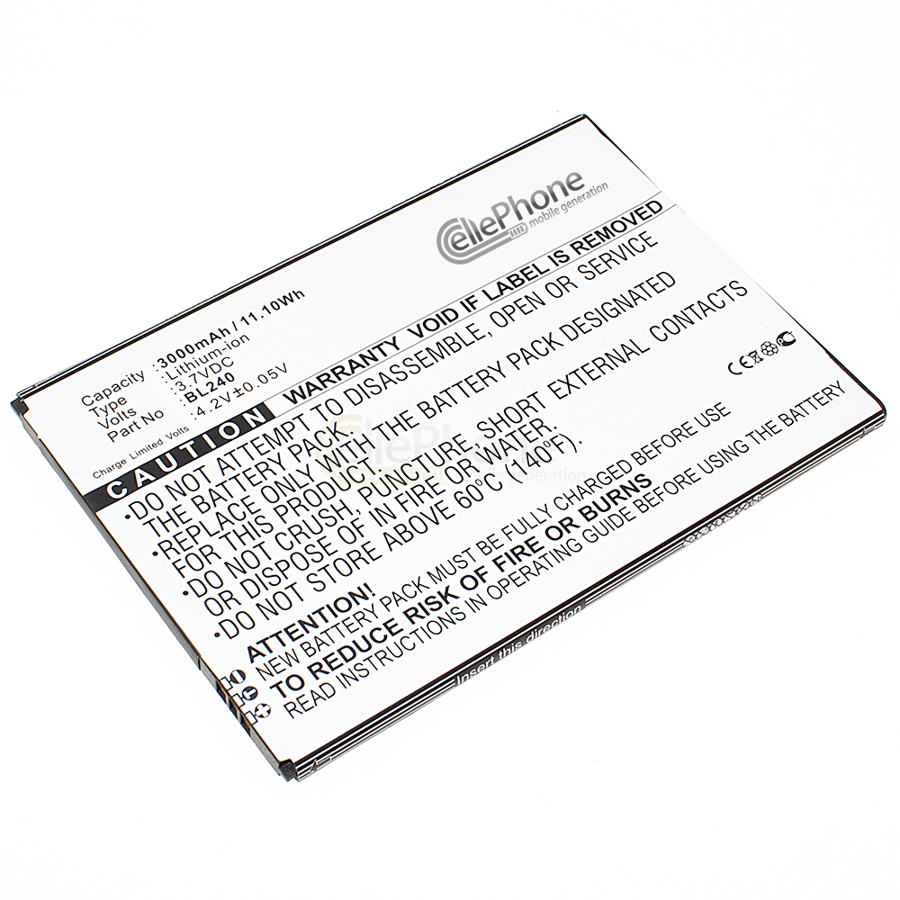 [5207] batteria Li-Polymer per Lenovo A936 (sostituisce BL240)