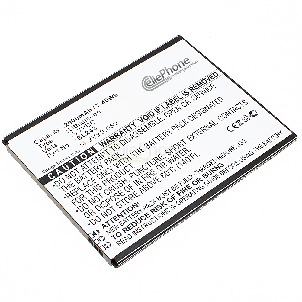 Batterie Li-Ion pour Lenovo Lemon K3 Note K50-T3s K50-T5 (remplace BL243)