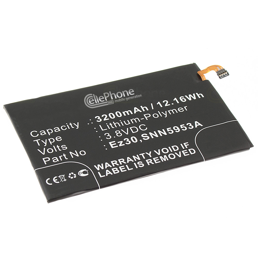 Batería Li-Polymer para Motorola Shamu Nexus 6 (reemplazado EZ30)