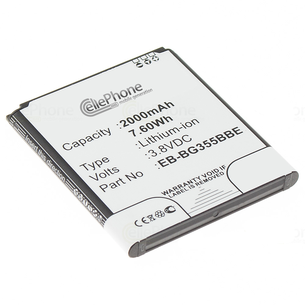 Batterie Li-Ion pour Samsung Galaxy Core 2 (SM-G355) (remplace EB-BG355BBE)