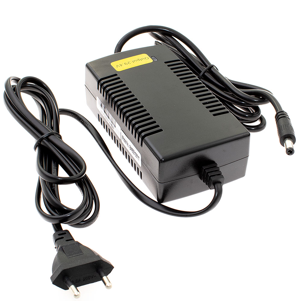 Chargeur pour batteries de vélo électrique / pedelec diverses - connecteur rond 2,35A (24V)