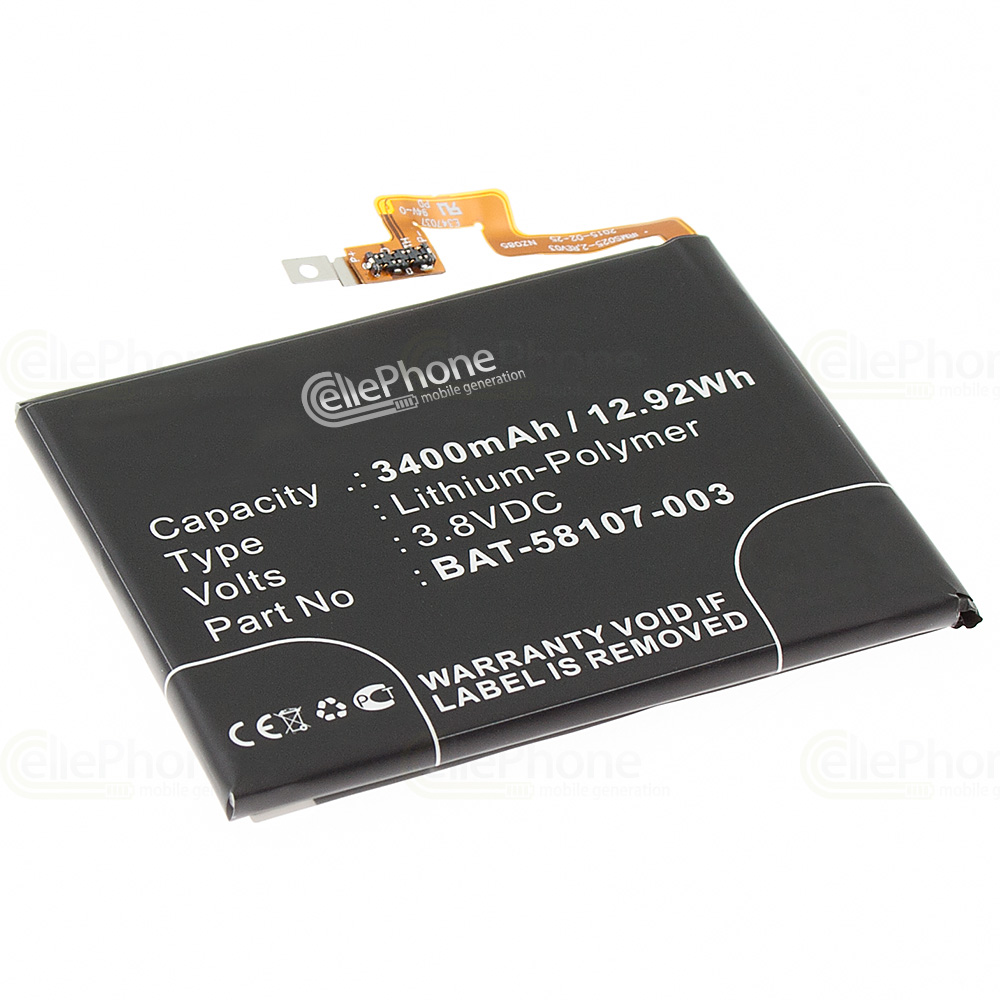Batterie Li-Polymer pour Blackberry Q30 (remplace BAT-58107-003)