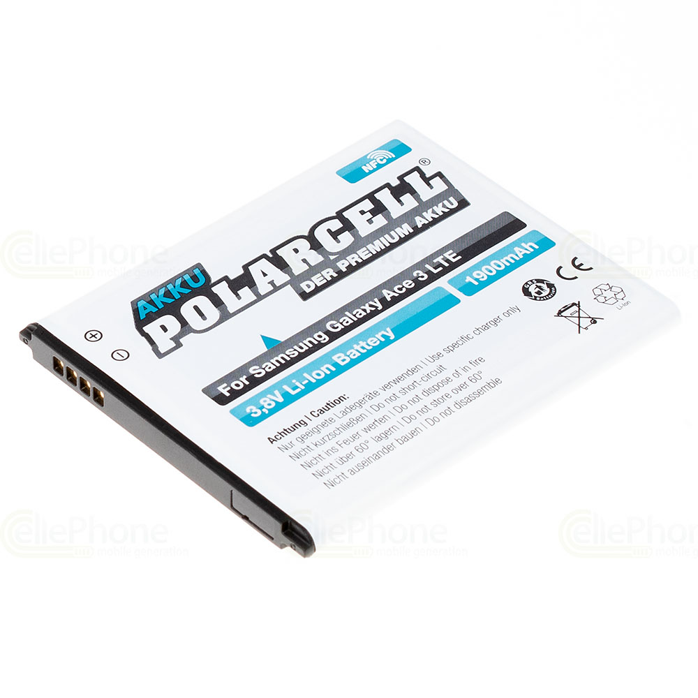 [5355] PolarCell Battery Li-Ion for Samsung Galaxy Ace 3 LTE (GT-S7275 / GT-S7275R) (replaced EB-B105BE) - with NFC