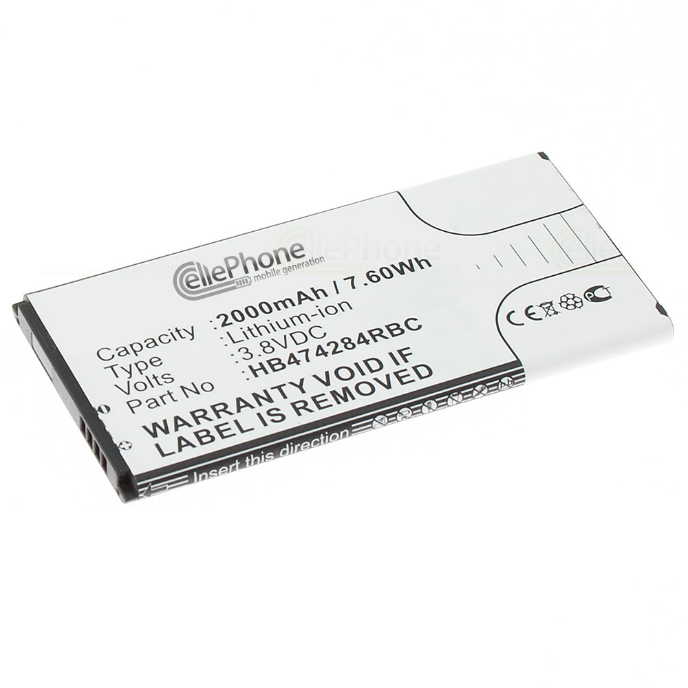 [5366] batteria Li-Ion per Huawei Ascend G521 G615 G620 Y5 Y523 Y538 Y541 Y550 Y560 Y625 Y635 (sostituisce HB474284RBC)