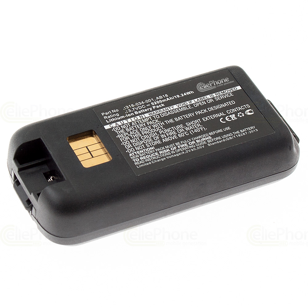[5415] Battery Li-Ion for Intermec CK3 CK3A CK3B CK3X CK3XA CK3RA CK3R (replaced 318-034-001) - 5200mAh