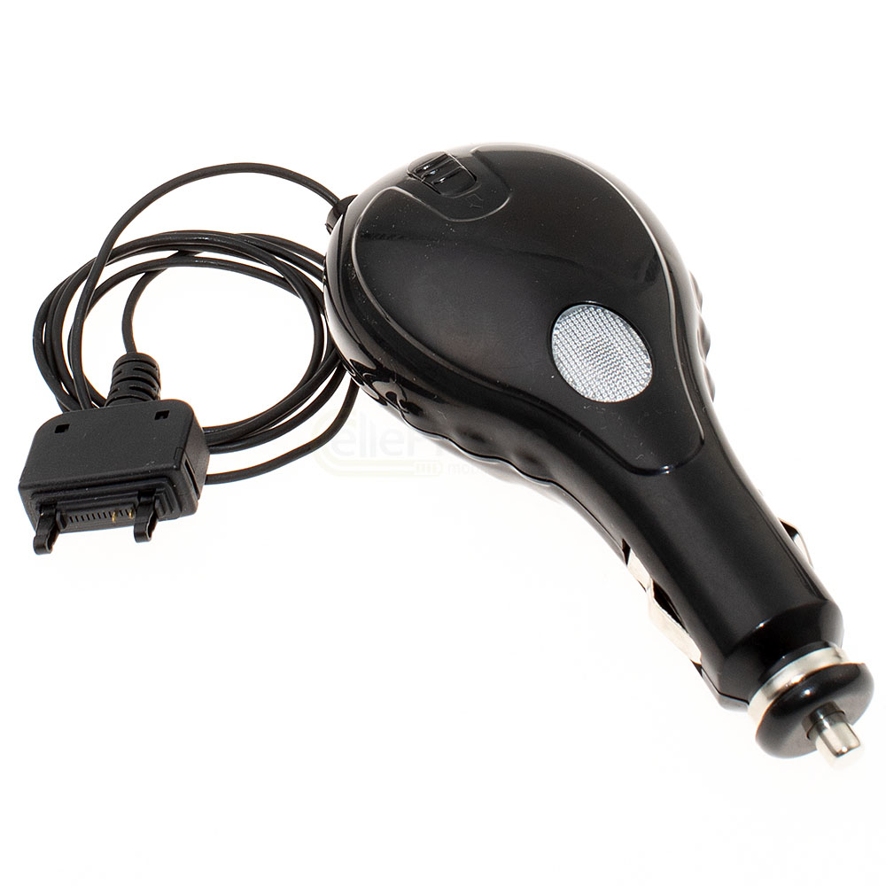 [912] Chargeur Voiture (Bobine de câble) pour Sony-Ericsson D750i K750i K510i K530i K550i K610i K610i K800i (remplace CLA-60)