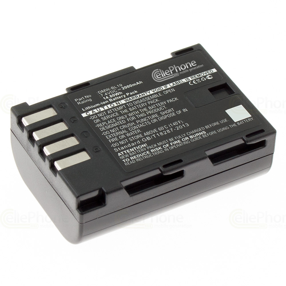 Akku Li-Ion kompatibel zu Panasonic DMW-BLF19 - 2000 mAh