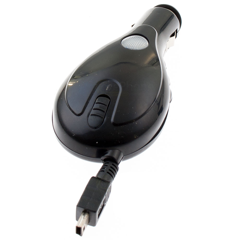[913] Chargeur Voiture (Bobine de câble) pour Sony-Ericsson J132 / Xperia X1 mini-USB (remplace CLA-70)