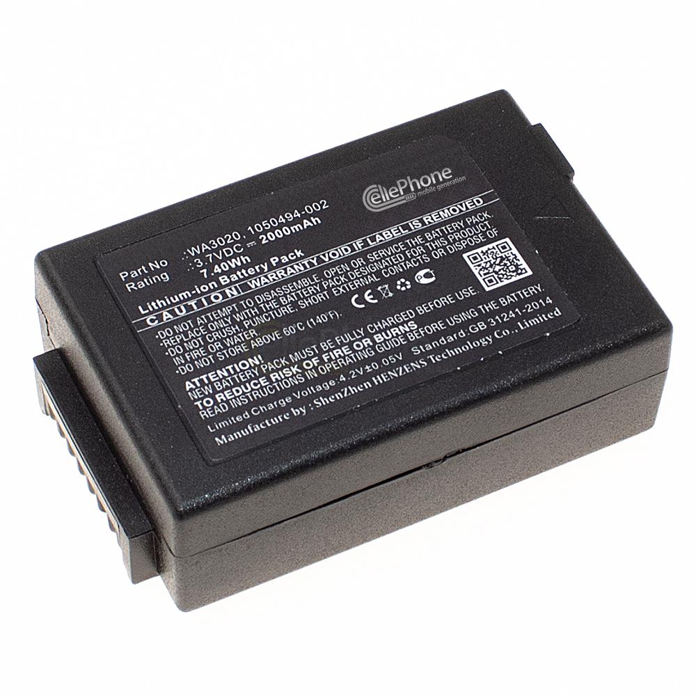 Accu Li-Ion voor Psion 7525 7527 / WorkAbout Pro G1 G2 G3 (vervangt 1050494-002) - 2000mAh