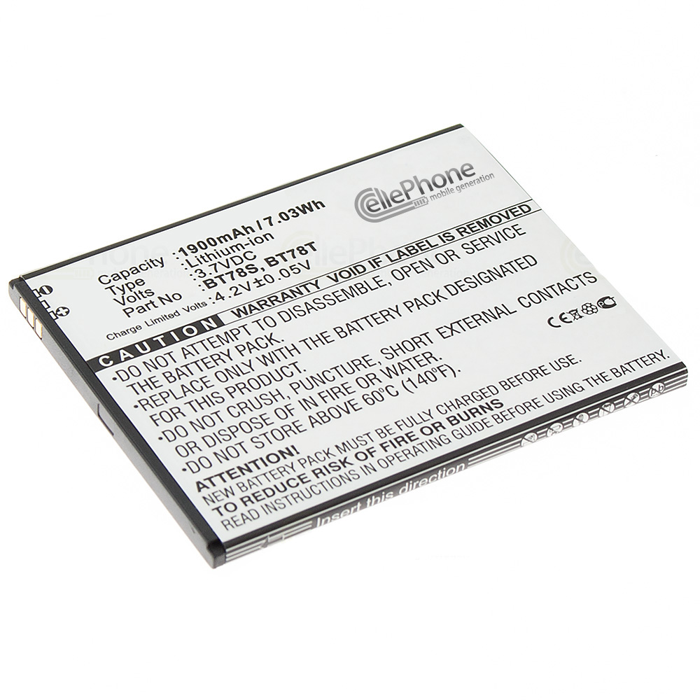 [5482] Batería Li-Ion para Zopo 9515 / ZP980 (reemplazado BT78S / BT78T)