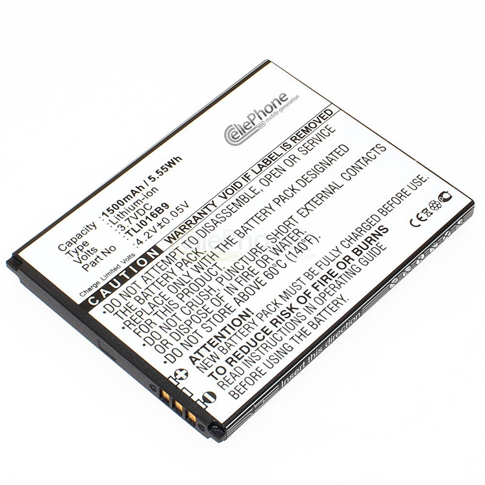 [5484] Accu Li-Ion voor TCL P332U / P335M (vervangt TLi016B9)