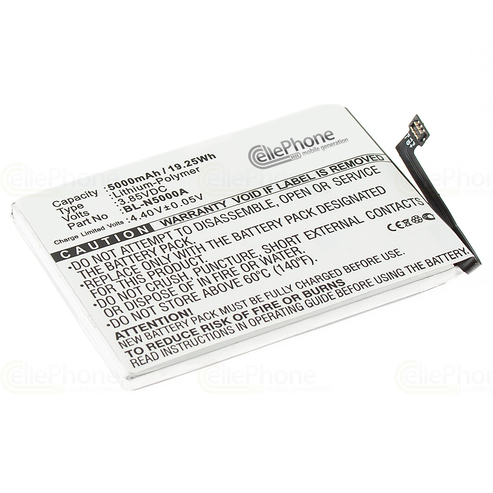 Accu Li-Polymer voor Gionee M3 / M4 (vervangt BL-N5000A)