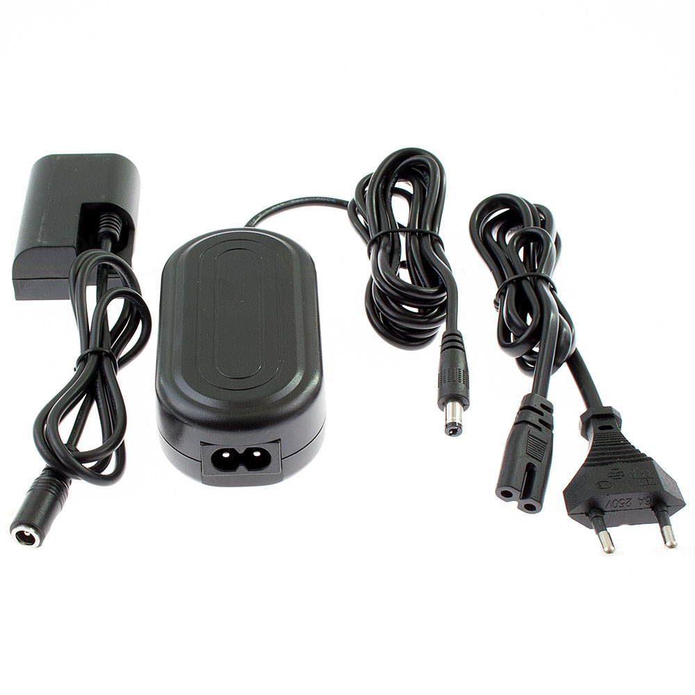 [5527] Mains charger compatible with Canon ACK-E6 incl. battery adapter LP-E6