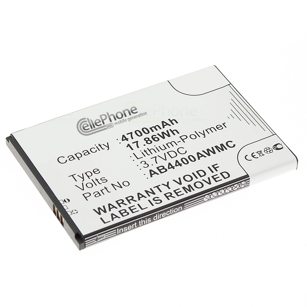 [5548] Batterie Li-Polymer pour Philips Xenium V387 (remplace AB4400AWMC)