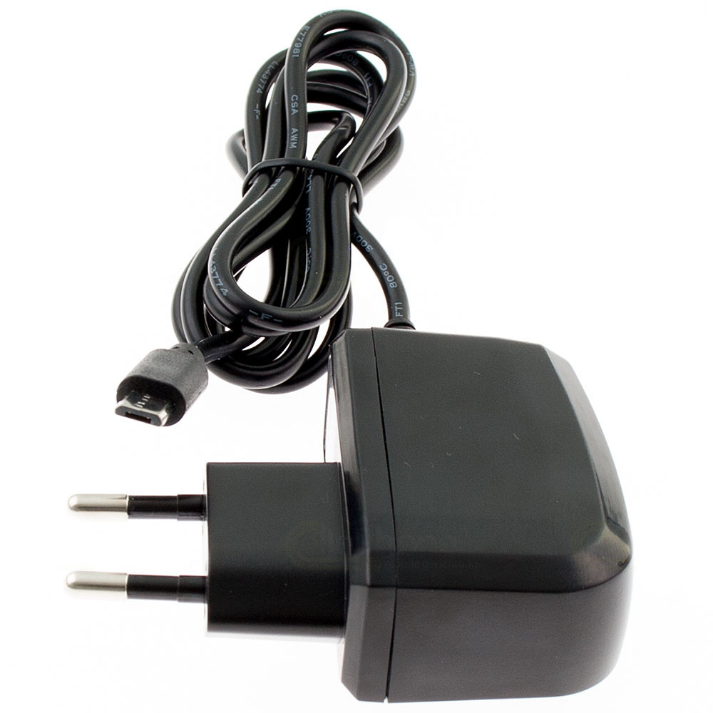 [940] Mains charger para LG P990 OPTIMUS SPEED BL20 BL40 newchocolate C300 C320 E720 E900 GD900 GS500 KM570 ARENA II (micro-USB)