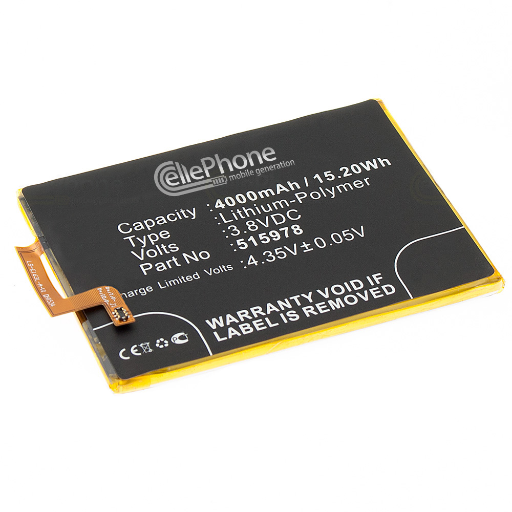 [5562] Battery Li-Polymer for ZTE Blade A452 D2 X3 (replaced 515978)
