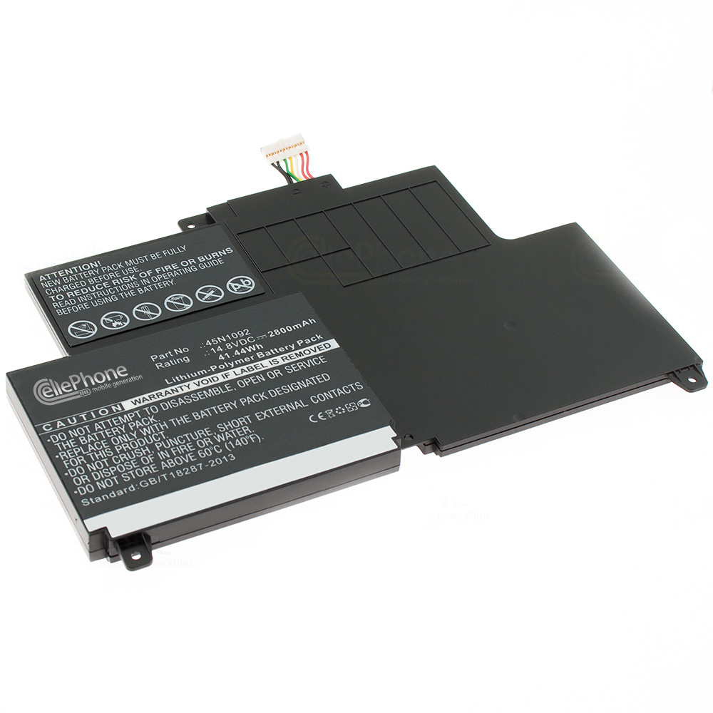 Akku Li-Polymer kompatibel zu Lenovo ThinkPad Edge S230u / Twist S230u - 2800mAh / 14,8V
