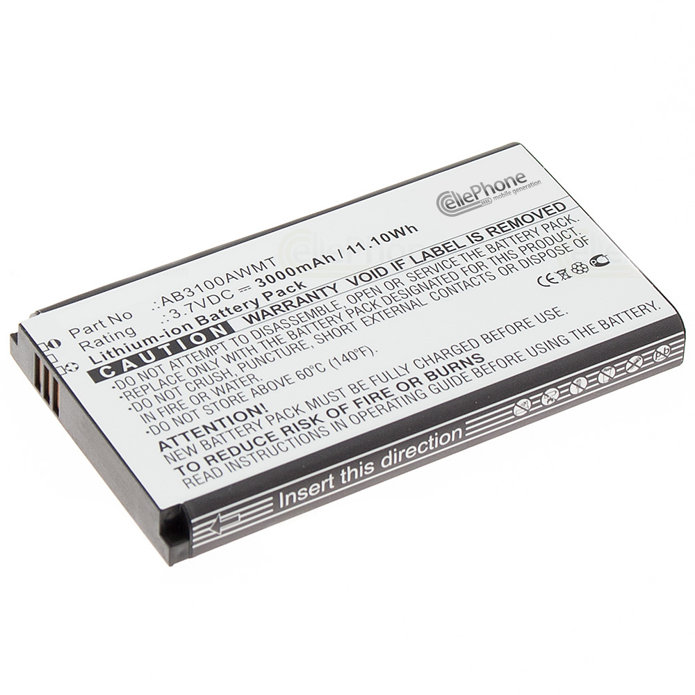 [5588] Batterie Li-Ion pour Philips Xenium E180 (remplace AB3100AWMT)
