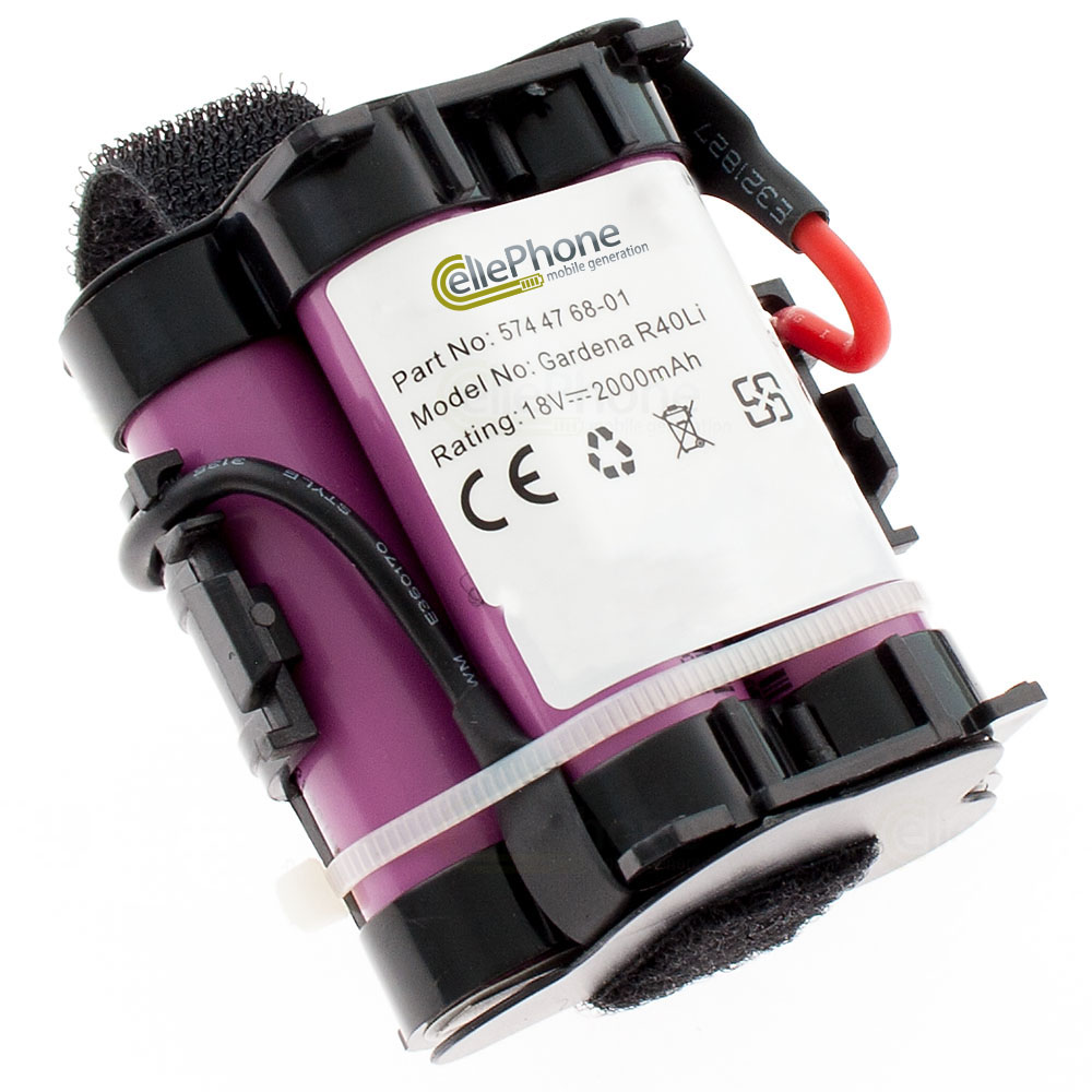 [5625] Batterie Li-Ion pour Gardena Tondeuse robot R38Li R40Li R45Li R50Li R70Li R75Li R80Li (remplace 574 47 68-01) - 2000mAh / 18V