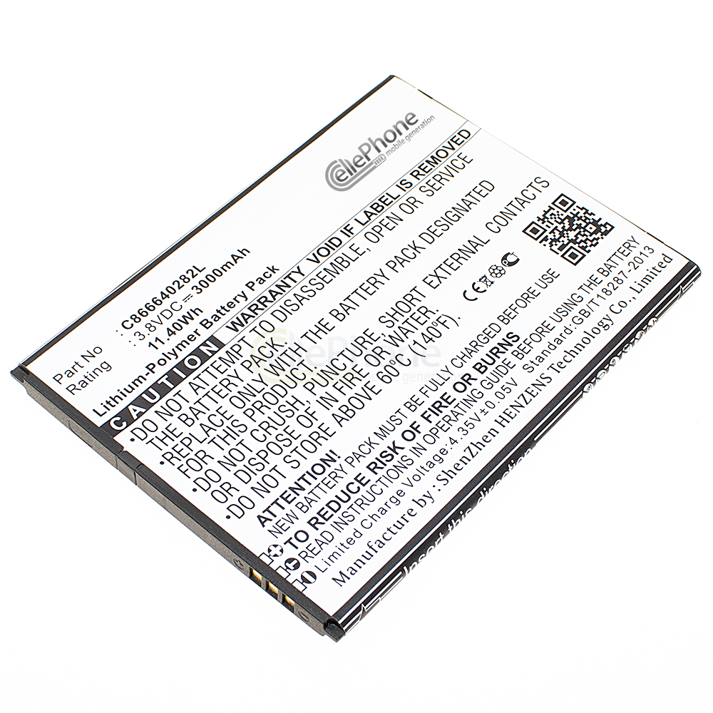 [5642] Battery Li-Polymer for QMobile Z8 Plus (replaced C866640282L)
