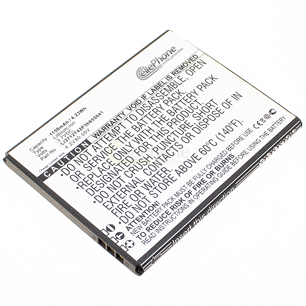 [5655] Akku Li-Ion für ZTE Blade C310 (ersetzt Li3712T42P3h655041)