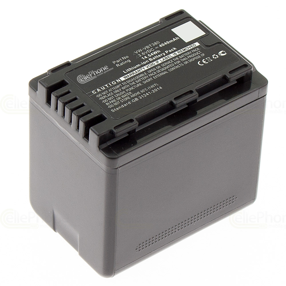 [5673] Accu Li-Ion compatibel met Panasonic VW-VBT380 - 4040 mAh