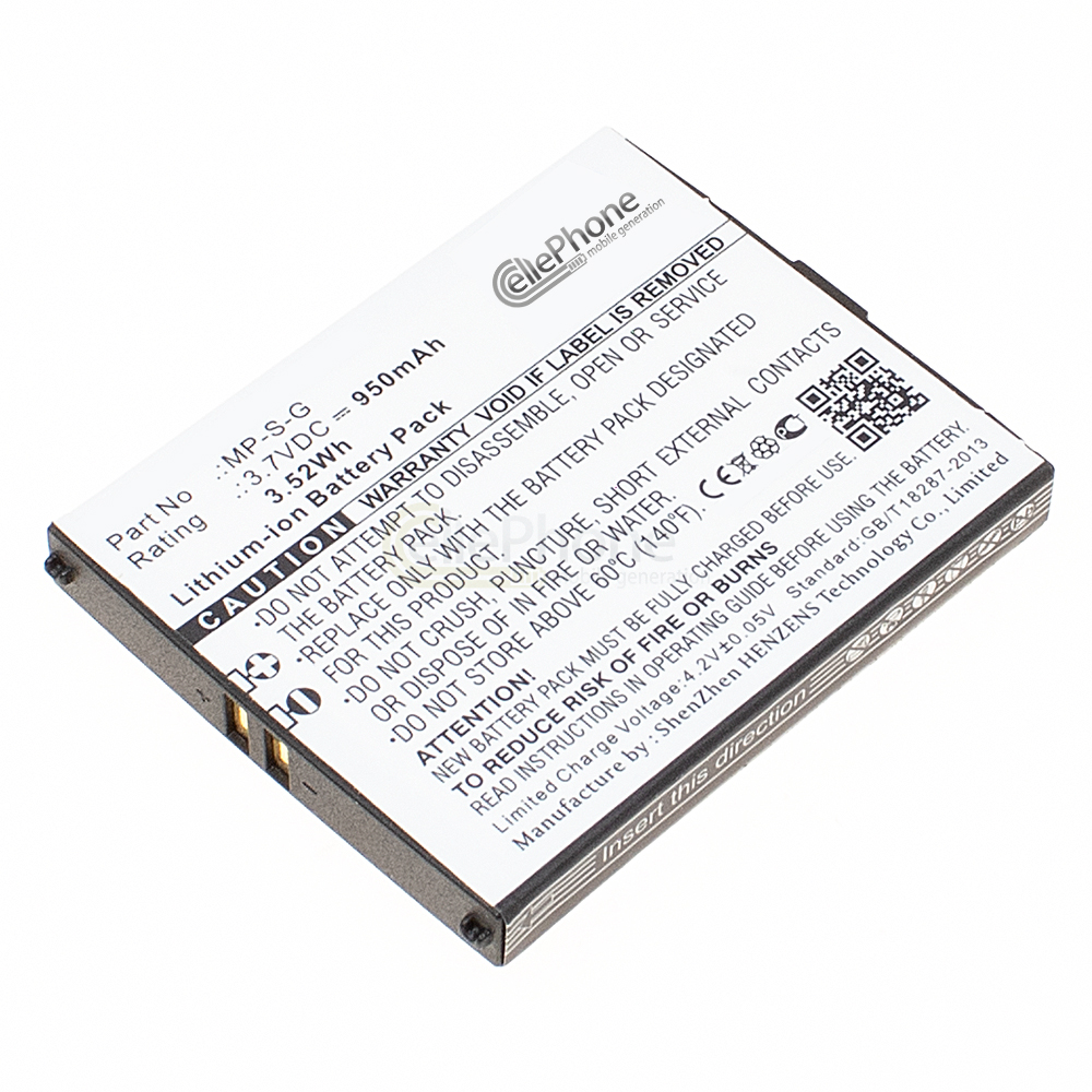 [5690] Accu Li-Ion voor MyPhone 6670 City (vervangt MP-S-G)