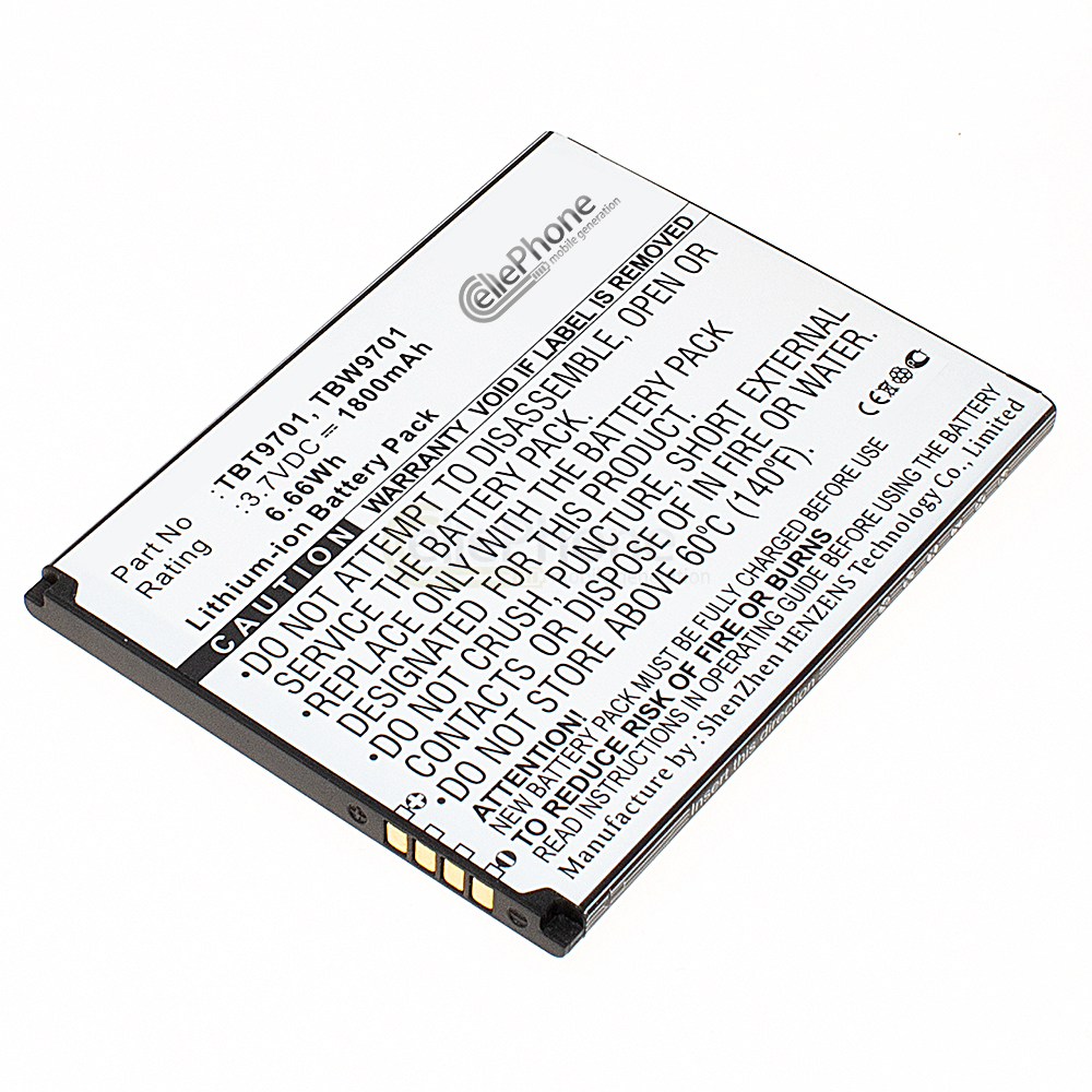 [5695] Batería Li-Ion para K-Touch E80 E88 S5 T810 T91 T96 U90 W95 (reemplazado TBT9701)