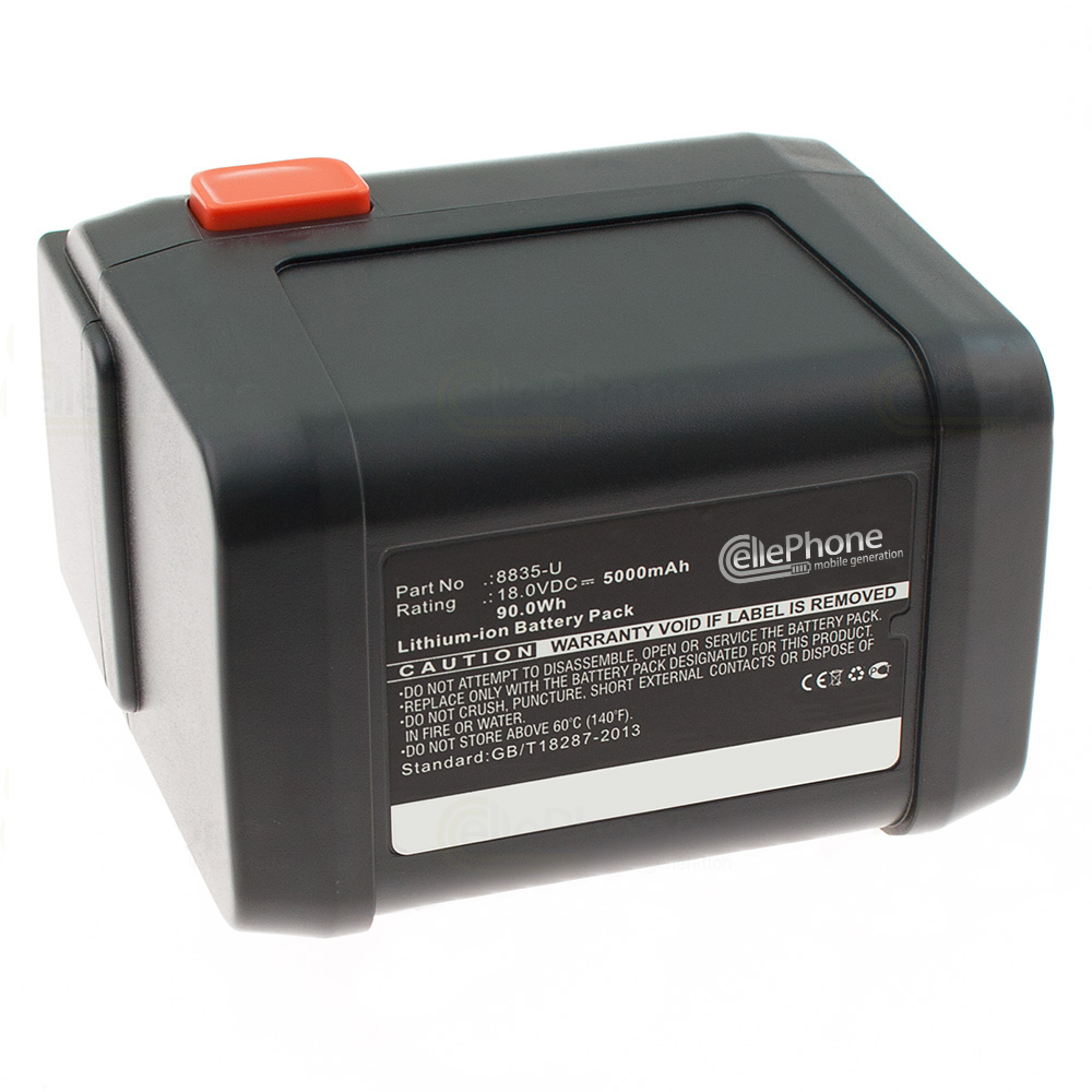 [5712] Batterie Li-Ion pour Gardena AccuCut Li 400 450 / EasyCut 50-Li (remplace 8835 / 8835-U) - 5000mAh / 18V