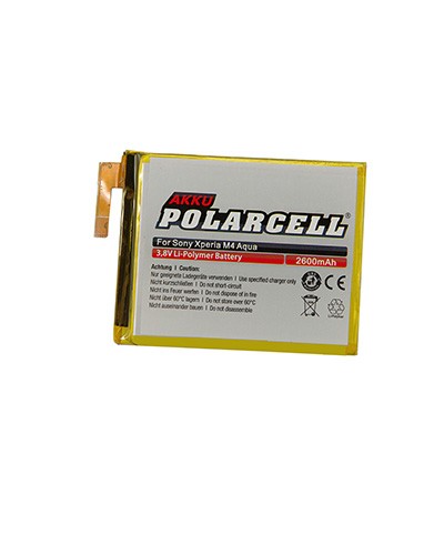 [5725] PolarCell Akku Li-Polymer für Sony Xperia M4 Aqua (ersetzt LIS1576ERPC)