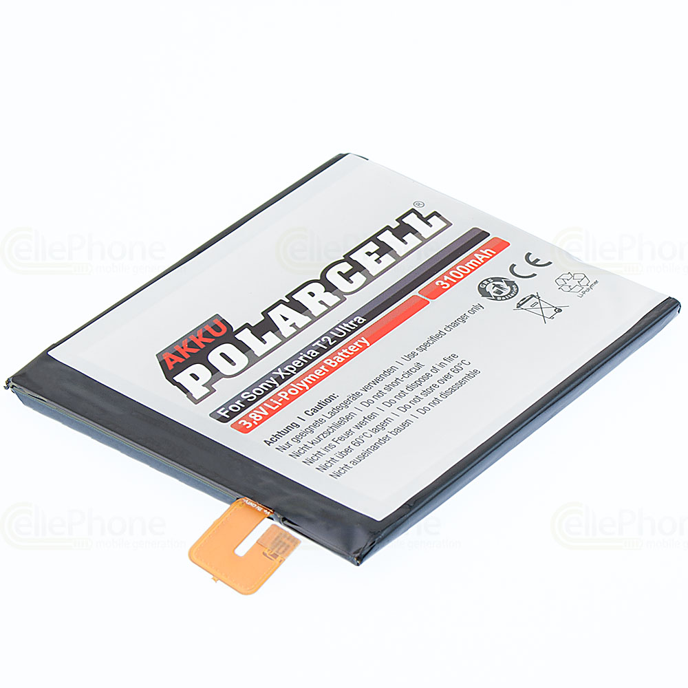 PolarCell Accu Li-Polymer voor Sony Xperia T2 Ultra (vervangt AGPB012-A001)