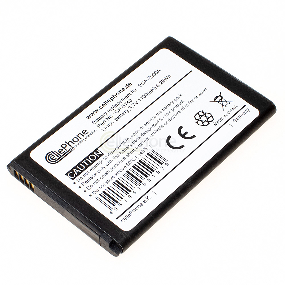 [5740] Batterie Li-Ion pour Doro Liberto 822 825 8028 8030 8031 - SmartEasy 824 (remplace BDA-2000A)